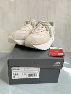 New Balance WL574ZBJ 25.0cm ベージュ　厚底