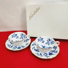 Noritake ノリタケ　ラピスマナー　カップ&ソーサー ペア　2客　未使用