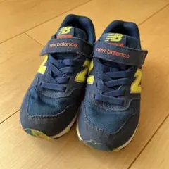 New Balance キッズスニーカー ネイビー/イエロー　996