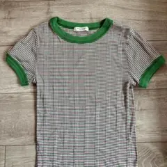 【即購入OK】MACPHEE TOMORROWLAND ボーダー リブTシャツ