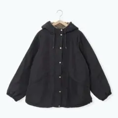 サマンサモスモス ボアマウンテンパーカー チャコールグレー サイズフリー