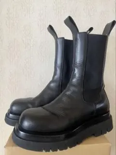BOTTEGA VENETA ブラック サイドゴアブーツ36.5 - メルカリ