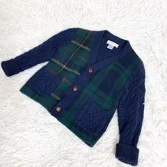 【ベビー服】ラルフローレン　カーディガン　チェック　サイズ12M