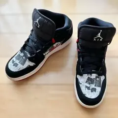 NIKE ナイキ AIR JORDAN1 MID NEWSPAPER 24.5