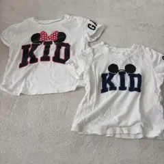 GAP ディズニー　Tシャツ 100 80 おそろい