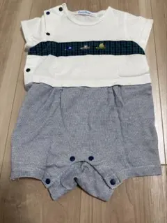 【現行品】 familiar ファミリア ロンパース　70cm