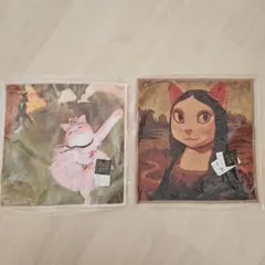 CAT ART展 　シューヤマモト　モニャリザ　バレリーニャ2枚セット(ФωФ)