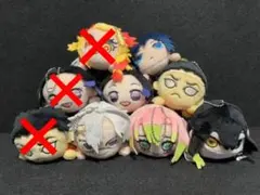 【鬼滅の刃】エクストラ寝そべりキーチェーンマスコット　柱セット