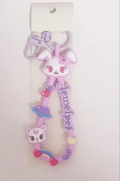 ジュエルペット　キャラクター大賞　ラバーコードキーホルダー