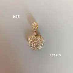 ❤️美品❤️WGハートパヴェ ネックレス ダイヤ1ct - メルカリ