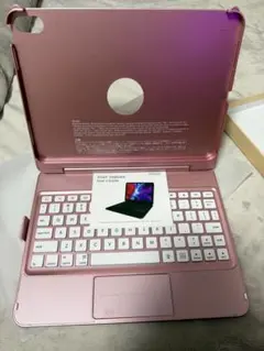 iPad Air5/Air4用 キーボードケース ローズゴールド