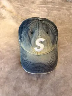 Denim S Logo 6-Panel Bleached Indigo