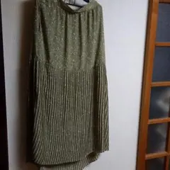 体型カバーフレアロングスカート4L☆