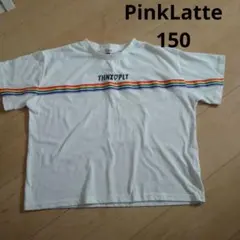 PinkLatte レインボーストライプ Tシャツ XS 150
