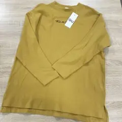 GU ロングスリーブTシャツ 140 マスタード