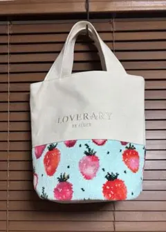 1回使用　LOVERARY BY FEILER ストロベリードット　トートバッグ