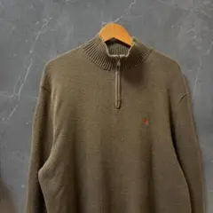 Polo by Ralph Lauren ハーフジップ コットンニット XL