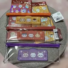 【5点セット】ちいかわ キャンドゥ ビニールペンポーチ きらきらシール4