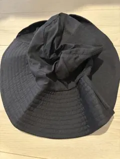 【UVカット帽子】ブラック アウトドアハット　収納袋付き
