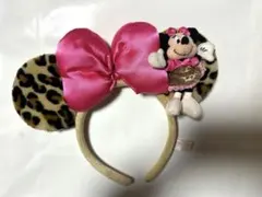 ミニーマウス ヒョウ柄カチューシャ ミニーちゃん ディズニー