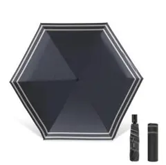 日傘 6本骨 完全遮光 晴雨兼用 超軽量 ブラック