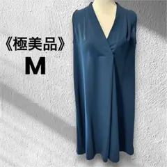 【極美品】ノースリーブワンピース ブルーグリーンのサムネイル