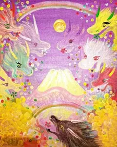 開運絵画 ❀天赦日作成❀天赦の恵み(^^)最強幸運絵画晴々コンビ様