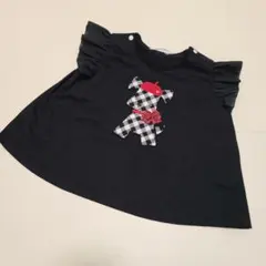 ファミリア familiar ワンちゃんアップリケ トップス 80