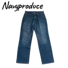 Navy produce ストレートデニムパンツ ブルー　サイズ33