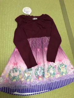 ECONECO 女児 チュール付き ワンピースのサムネイル