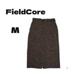 FieldCore ワークマン女子 ニットウォームスカート はっ水 ブラウン M
