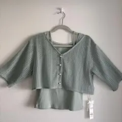 mysty woman ミスティウーマン ラッセルレースカーデタンクセット