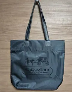 【未使用品】COACH ナイロン トートバッグ ブラック