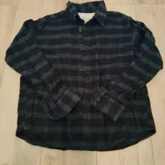 無印良品 キッズ 長袖シャツ チェック柄 130