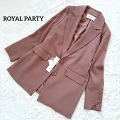 ROYAL PARTYフォーリネンジャケット ブラウン タグ付き ジャケット