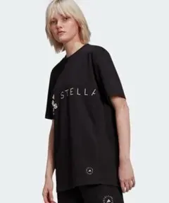 アディダス バイ ステラマッカートニー ロゴ Tシャツ M 黒のサムネイル