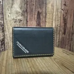 【美品】Calvin Klein Jeans ブラック カードケース