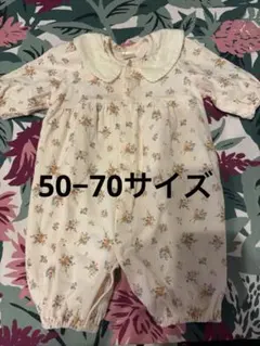 【バースデイ】 花柄 ロンパース 50-70のサムネイル