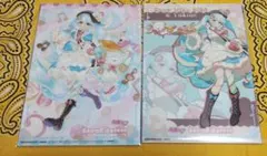 雪ミク2026 クリアビジュアルポスター 初音ミク2種セット