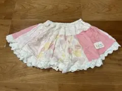 フリル付き花柄スカート（ショートパンツ付き）　クーラクール