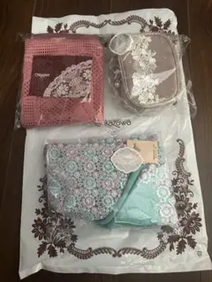 新品未開封】しまむら 青木美沙子 ニナス 収納BOX & 紅茶ポーチ セット