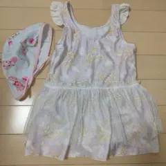 最終お値下げです！帽子つき【美品】ラプンツェル　水着　120cm