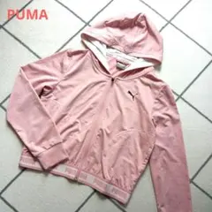 PUMA　ジップアップパーカー　ショート丈　ピンクのサムネイル