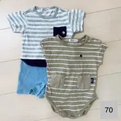 POLObaby夏用ロンパース 70サイズ 2点セット