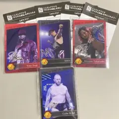 新日本プロレス ウェハースコレクトボックス 4カード 4点＋用紙4点のサムネイル