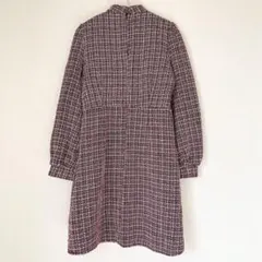 SHEIN シーイン　ワンピース　ワンピ　ツイード　膝丈ワンピース　S 赤　膝丈