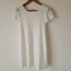 earth music & ecology 半袖レースワンピース／チュニック