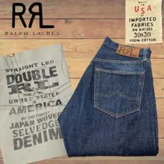 USA製 RRL STRAIGHT LEG セルビッジ デニム 30×30 美品のサムネイル