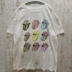 B28 The Rolling Stones バンドT グラフィックT カラフル