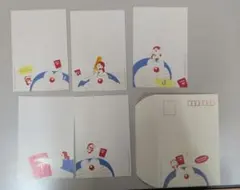 ドラえもん絵はがき5枚+封筒セット